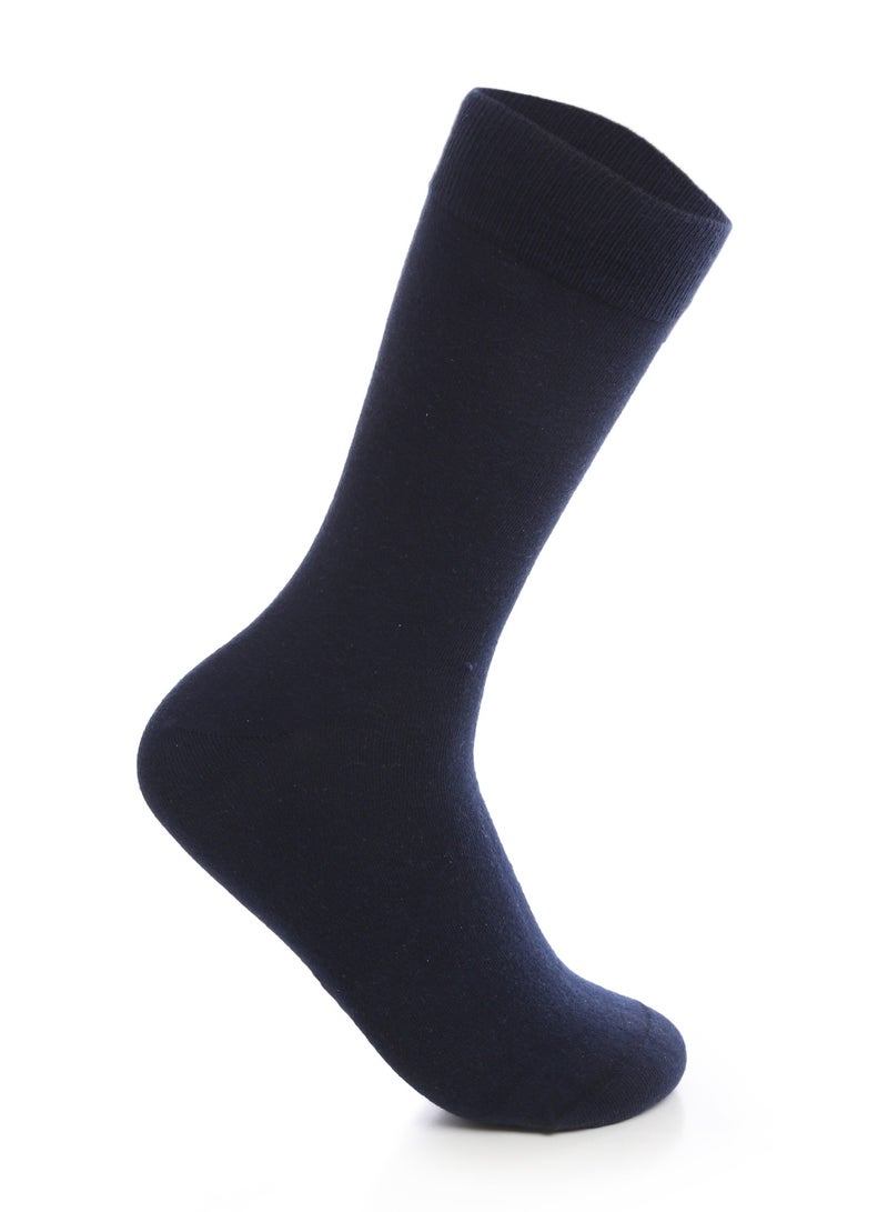 Solo Pack of 4 Medical Diabetic Cotton Socks -Navy Blue - Image 2